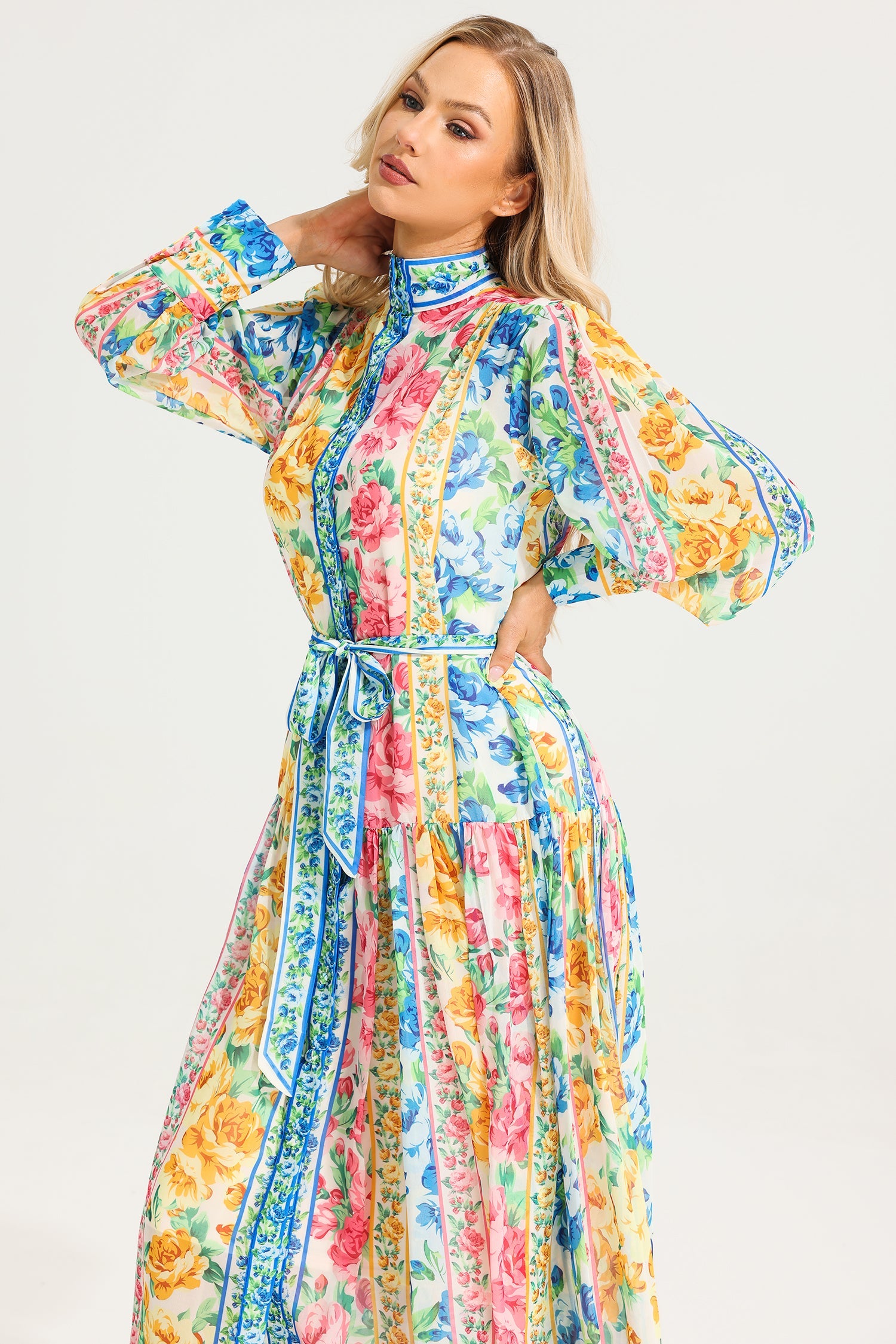 Fleur™ - Floral Maxi Dress