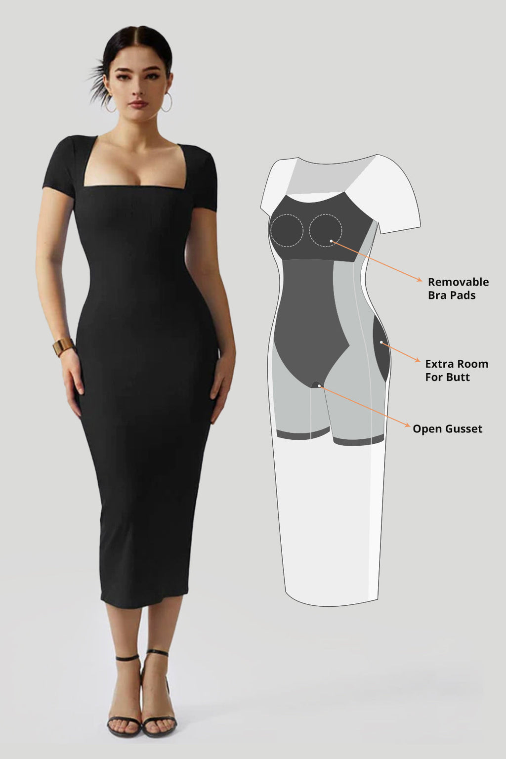 PerfectFit - Voel Je Prachtig En Zelfverzekerd Met Onze Perfectly Fit Shapewear Jurk!