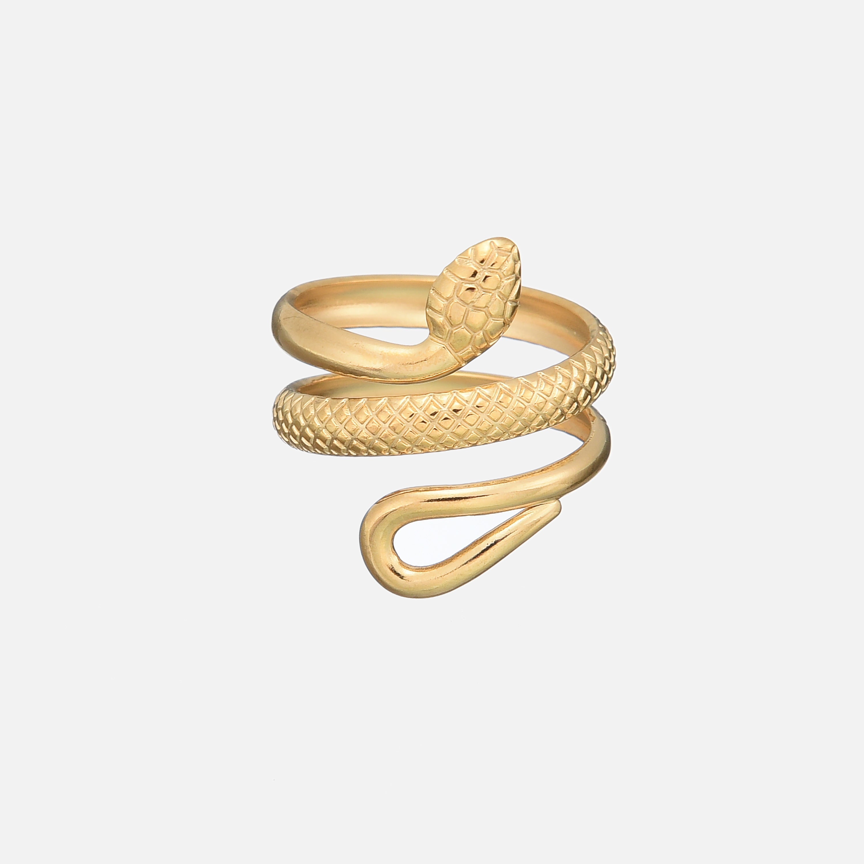 Detailed Snake Ring (Verstelbaar) | 1+1 gratis