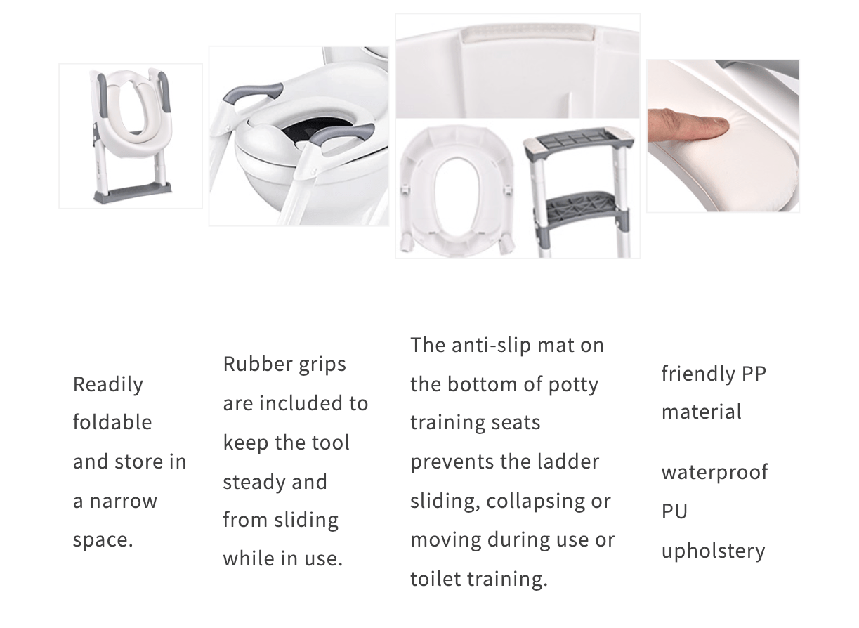 StepUp™ |  Opvouwbare Trap Kinder Toiletbril Trainer